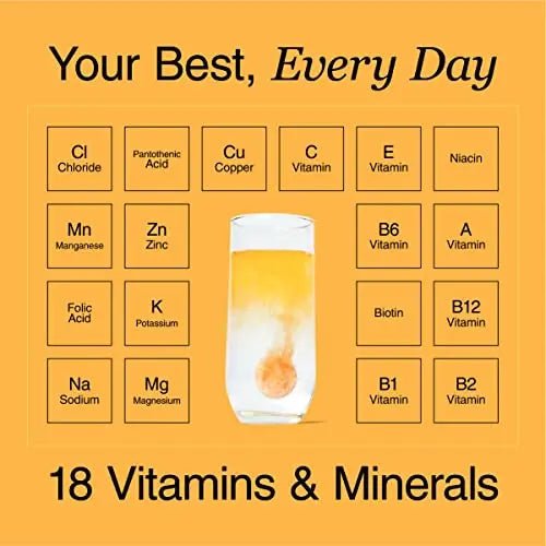 Phizz Electrolytes, Multivitamin & Hydration Tablets - 20 Effervescent Rehydration Electroly - TrustMedUSA