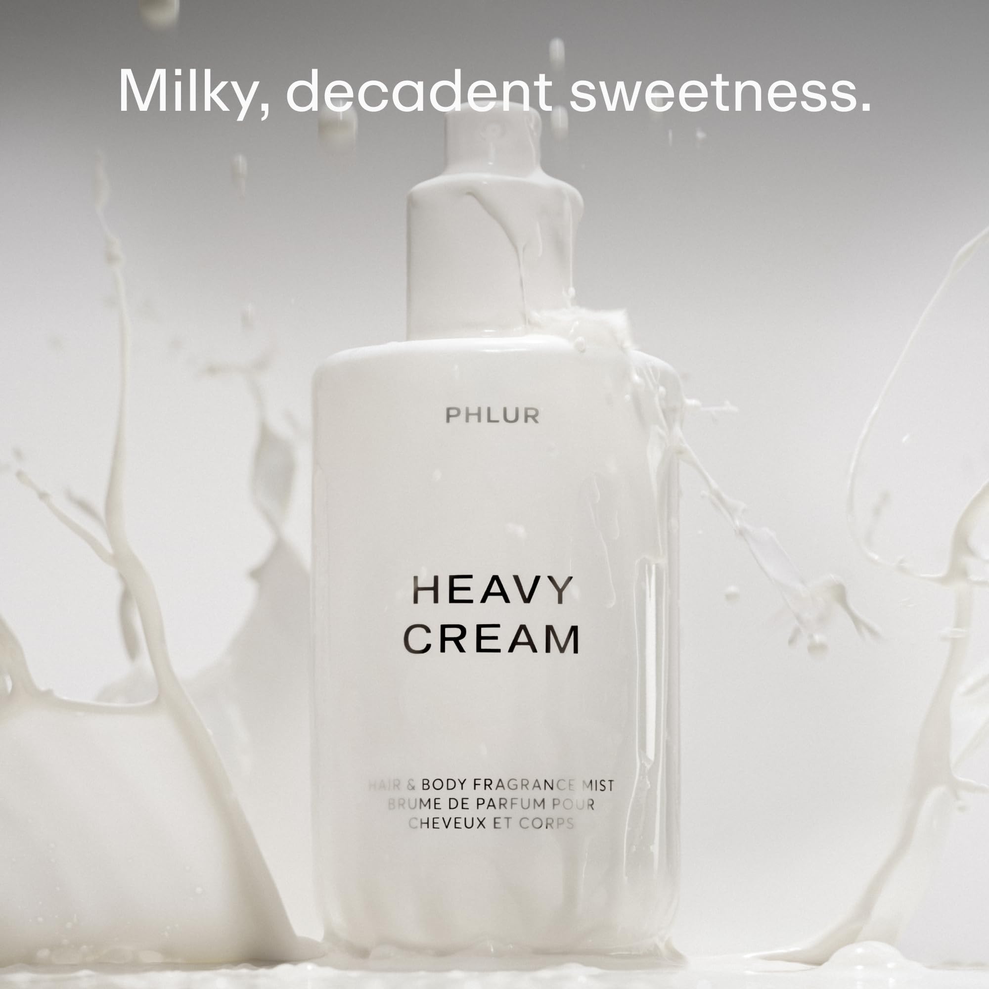 PHLUR Heavy Cream Body Mist, 8 Fl Oz – Hair and Body Perfume for Women, Gourmand Vanilla Body Spray with Marshmallow, Coconut Cream & Citrus Fragrance - TrustMedUSA
