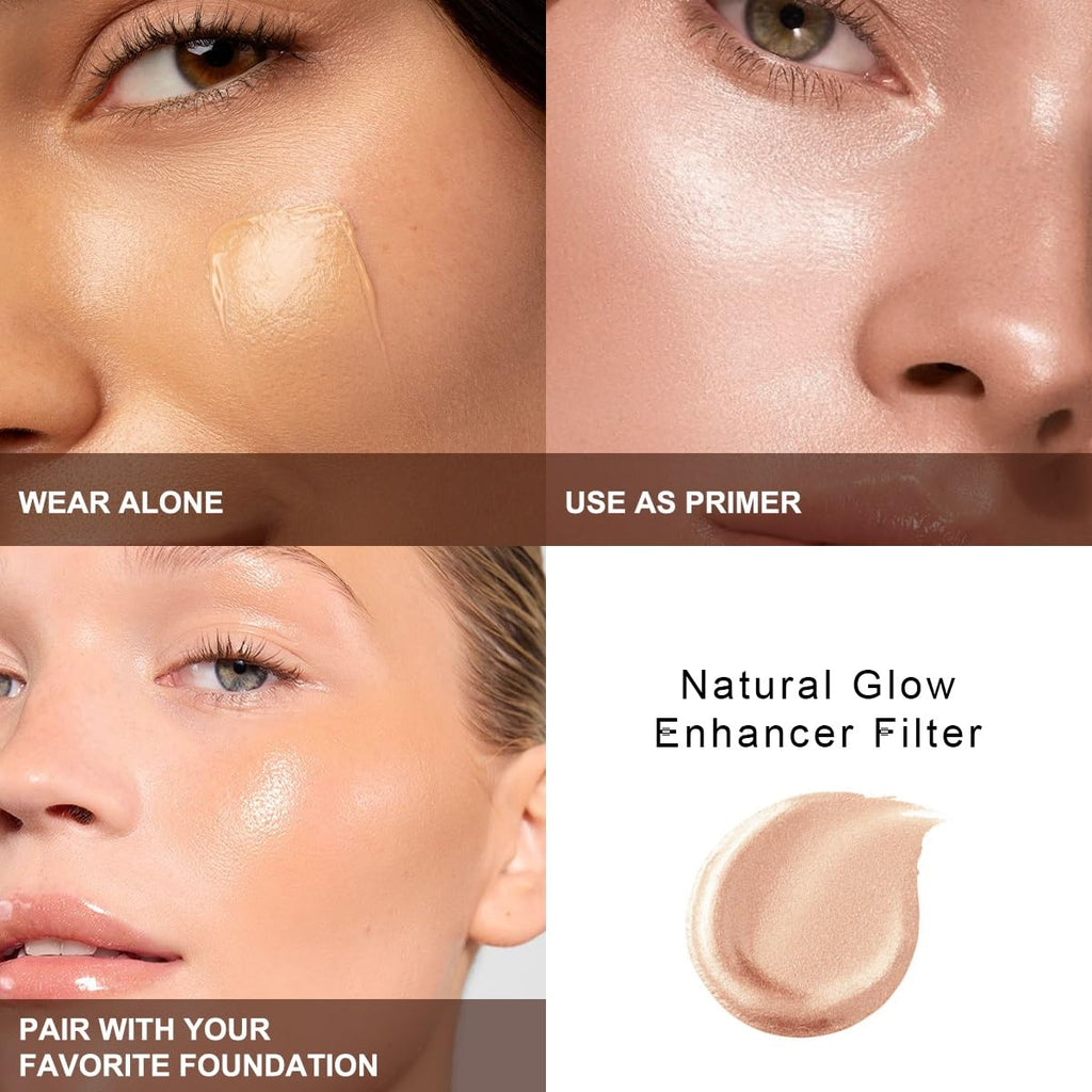 PHOERA Skin Glow Tint Foundation,Natural Radiant Flawless Filter Effect Silk Perfect Illuminating Foundation. (03 Medium) - TrustMedUSA