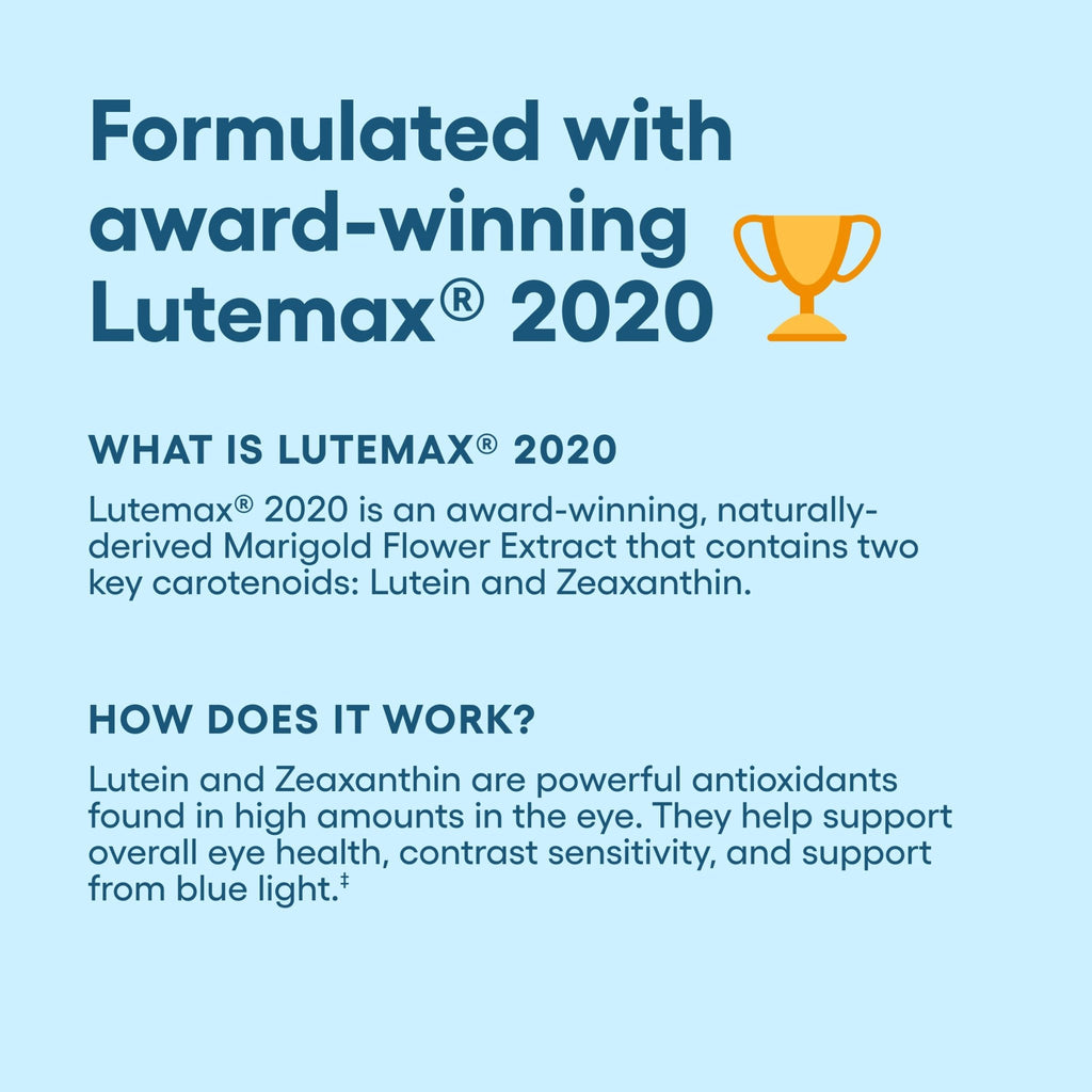 Physician's Choice Eye Health - Lutein, Zeaxanthin & Bilberry Extract - Supports Eye Strain, Dry Eyes, and Vision Health - 2 Award-Winning Clinically - TrustMedUSA