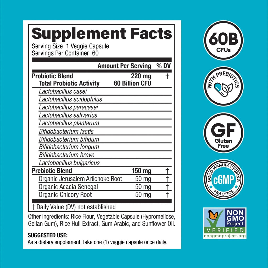 Physician's CHOICE Probiotics 60 Billion CFU - 10 Strains + Organic, 60ct - TrustMedUSA