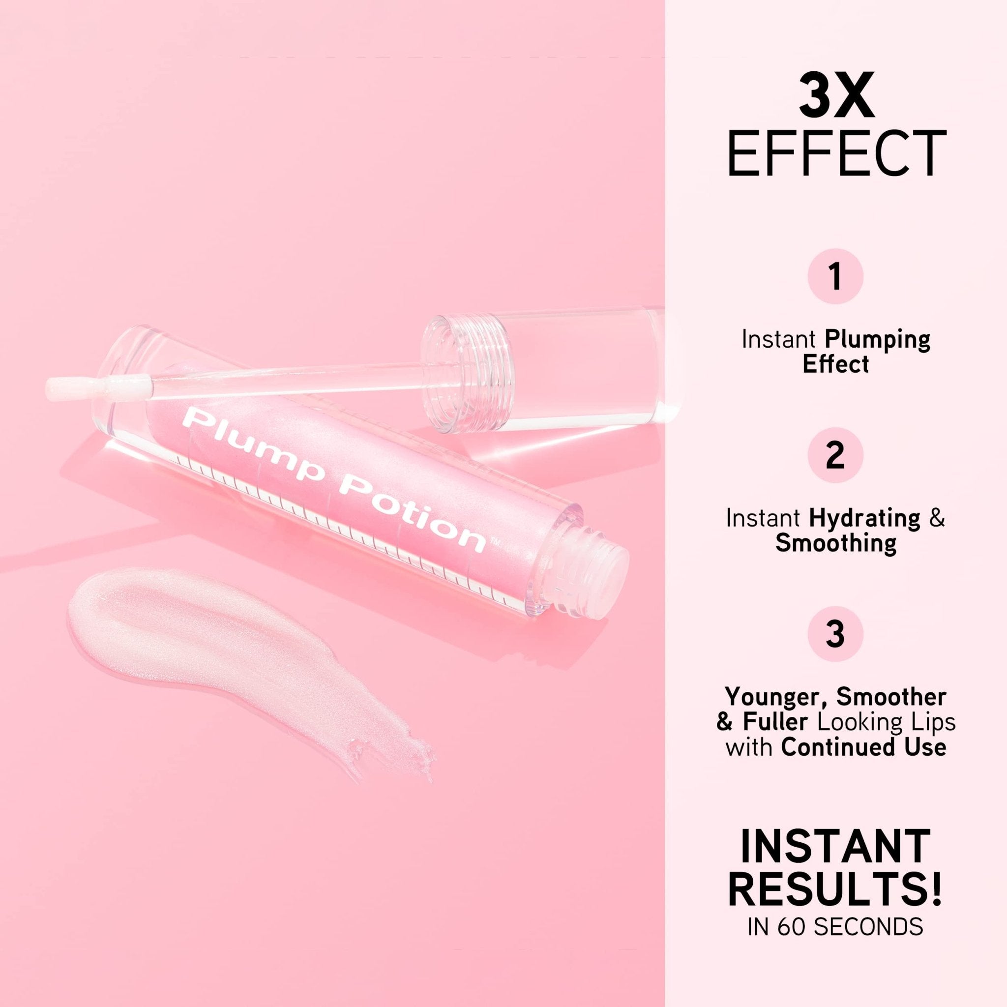 Physicians Formula Plump Potion™ Needle-Free Lip Plumping Cocktail Lip Gloss, Pink Crystal Potion, Hypoallergenic, Fragrance Free, Dermatologist Approved - TrustMedUSA