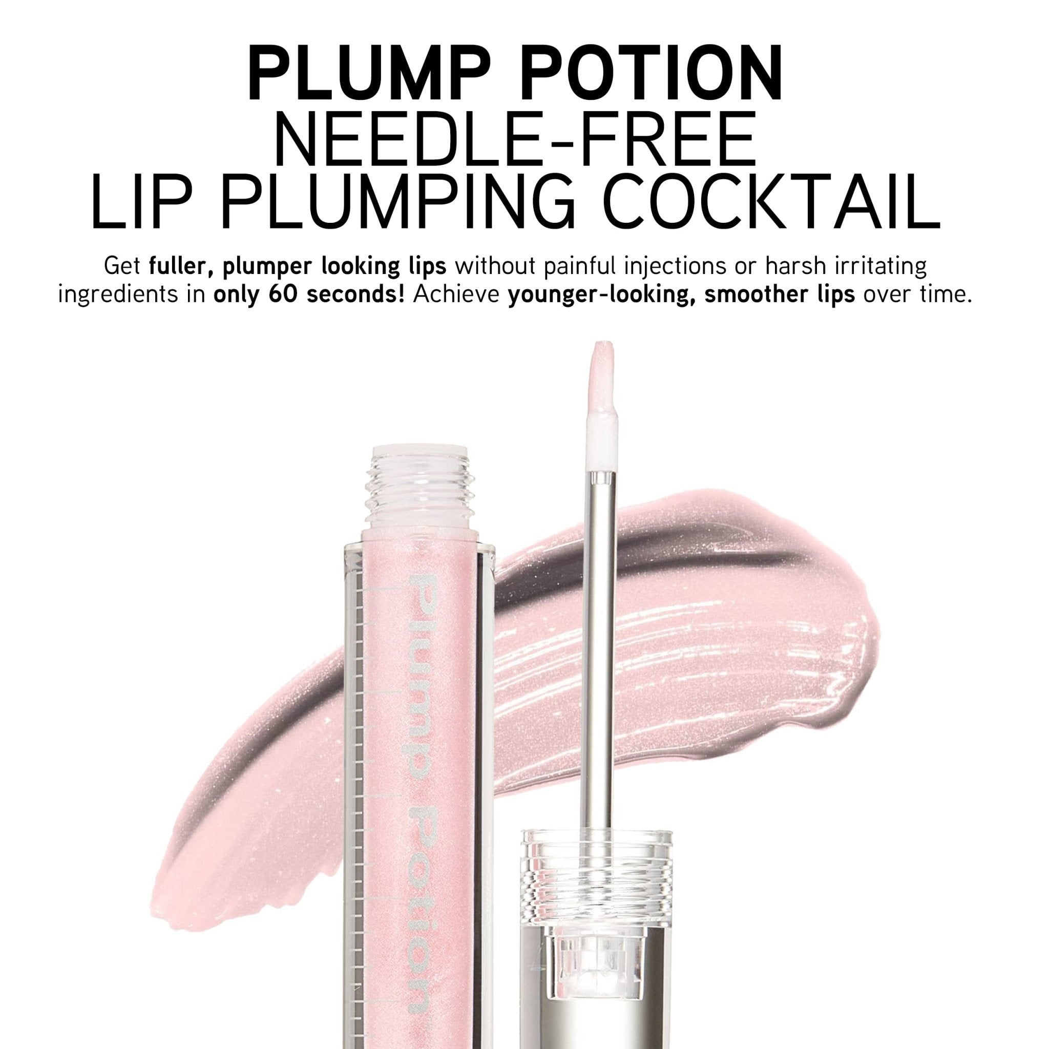 Physicians Formula Plump Potion™ Needle-Free Lip Plumping Cocktail Lip Gloss, Pink Crystal Potion, Hypoallergenic, Fragrance Free, Dermatologist Approved - TrustMedUSA