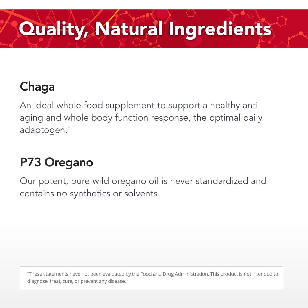 Physician's Strength ChagaStrength - 90 Capsules - Wild, Raw Chaga Complex - Immune & Physical Support - Non-GMO - 90 Servings - TrustMedUSA