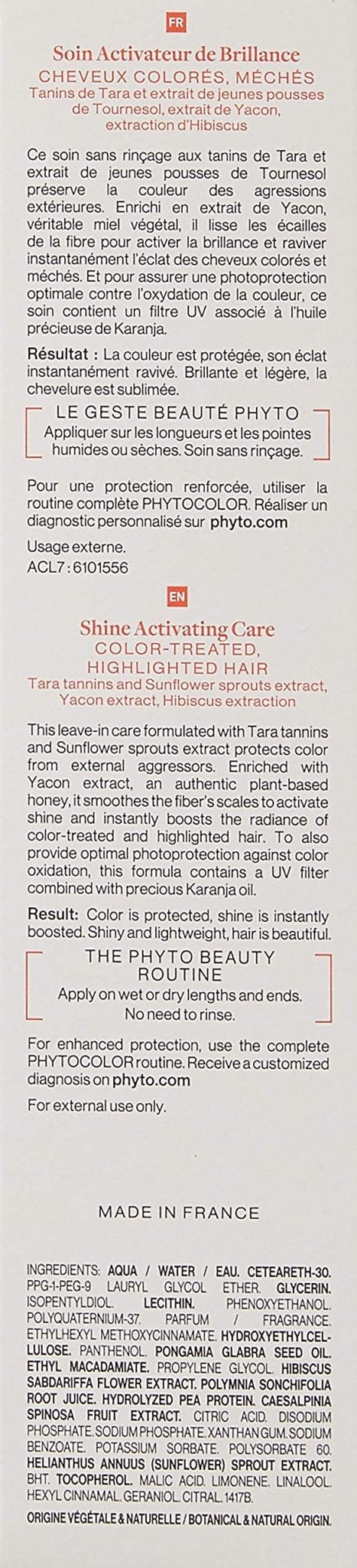PHYTO Phytocolor Shine Activating Care, 5.07 fl oz - TrustMedUSA
