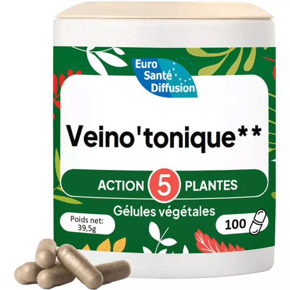 Phytofrance Veino Tonique Action 5 Plantes 100 Capsules - TrustMedUSA