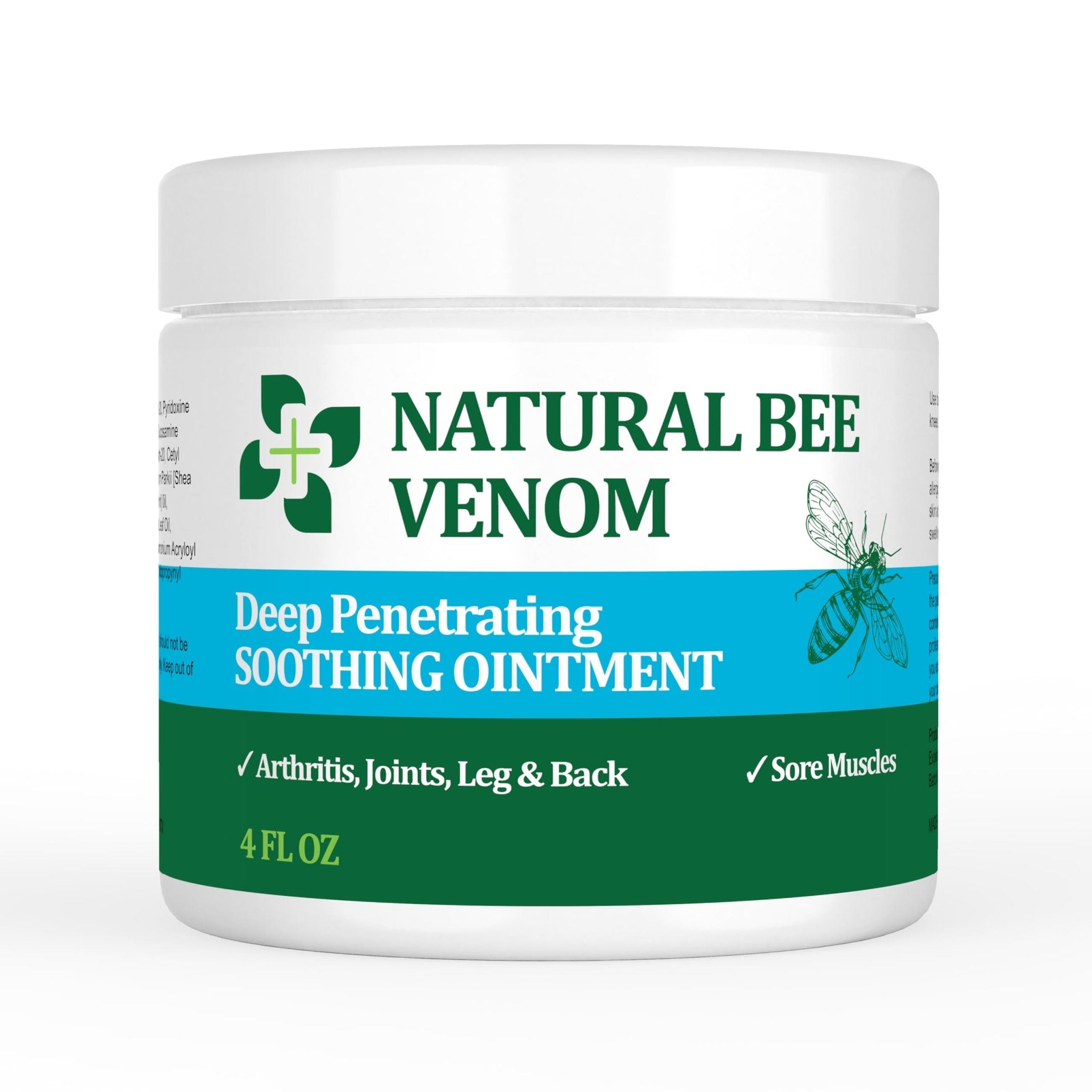 PIBIOOMAP Bee Venom Serum Joint & Muscle & Bone Cream, Pure Natural Ingredients, Fast Acting, Relief Back, Shoulder, Back, Neck, Hands, Elbows, Feet, Leg, Knees, Ankle, for Adults, Elderly - TrustMedUSA