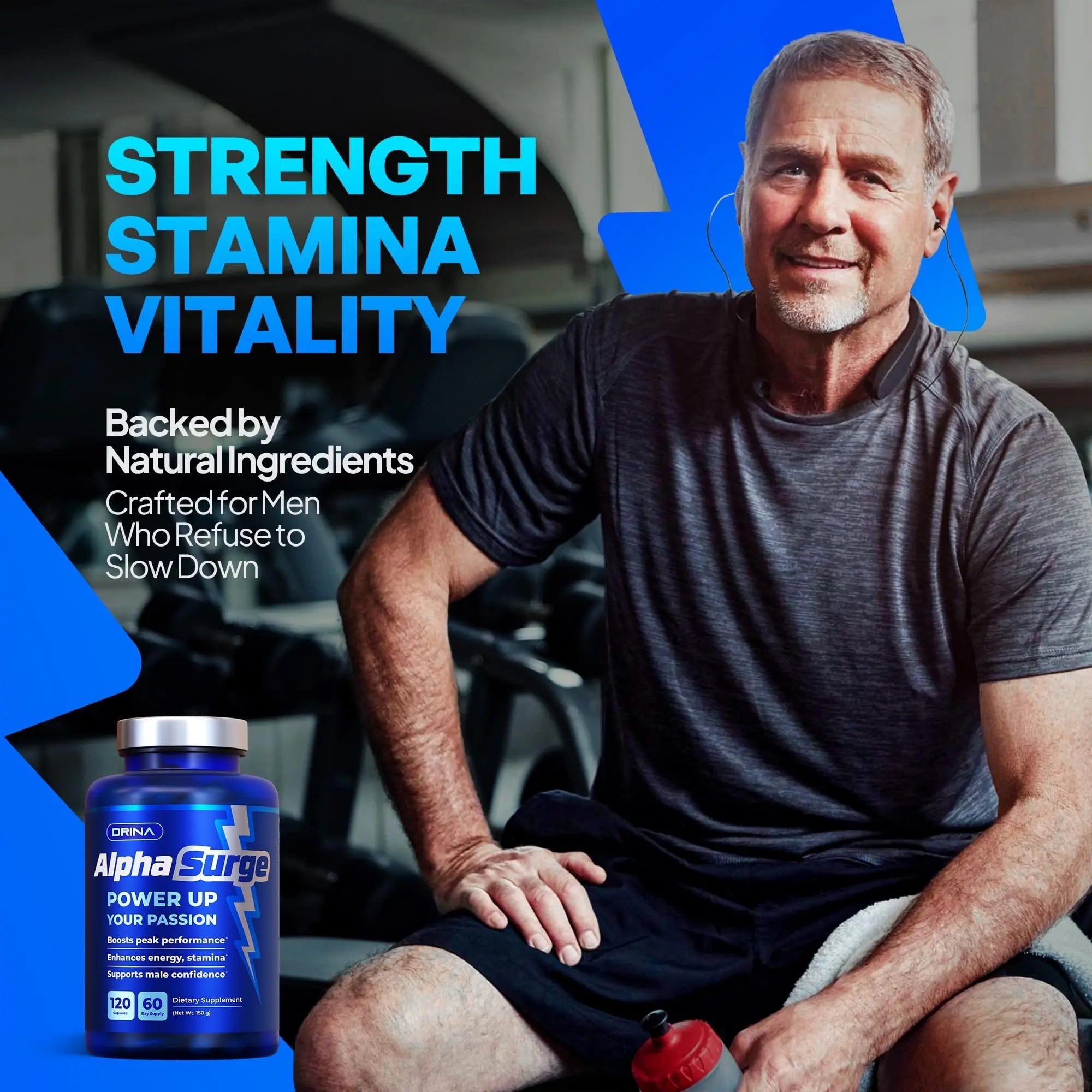 Pills for Men Fast Acting - Male Enhancing Supplement Testosterone Booster - Blood Flow, Libido, Size, Girth, Hardness, Stamina, Enlargement, Growth - Natural Performance Enhancer - 2 Month Supply - TrustMedUSA