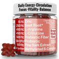 Pine Bark Extract L-Arginine L-Citrulline Beetroot Probiotic Fiber Methylated B Complex Zinc Gummies for Women Men Adults Kids w. Chicory Root Inulin 5-MTHF B6 P5P Powder Capsule Pill Supplement Alt - TrustMedUSA