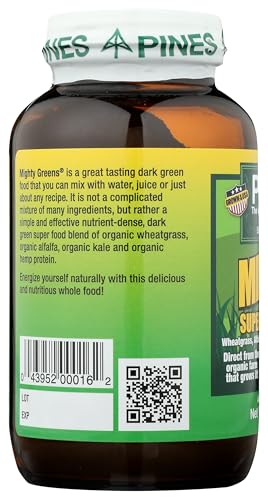 Pines Organic Mighty Greens Superfood Blend, 8 Ounce - TrustMedUSA
