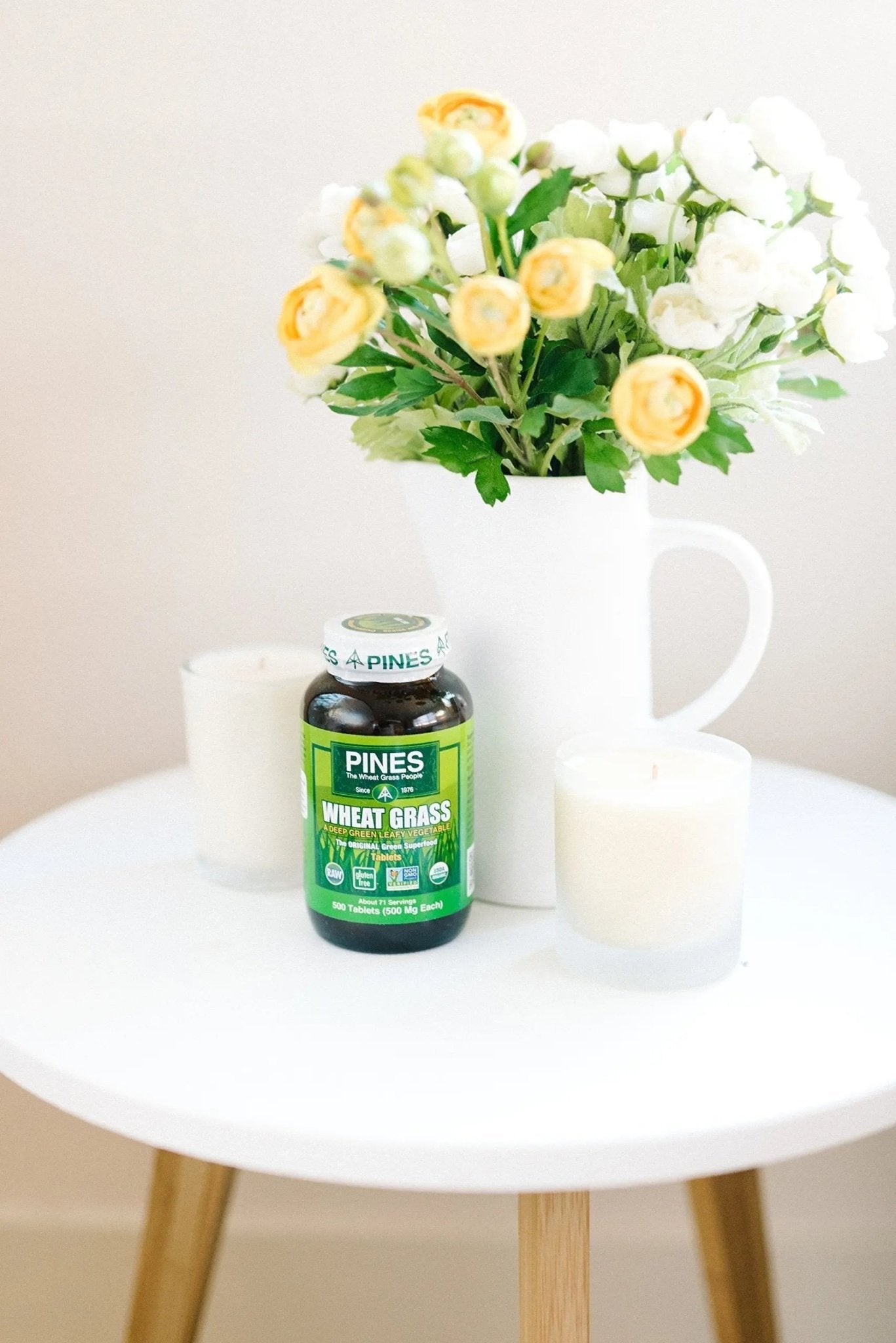PINES Organic Wheat Grass, 250 Count Tablets | PINES Wheat Grass as featured in the new blockbuster film, Ocean's 8! - TrustMedUSA