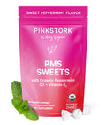 Pink Stork Organic PMS Support Sweets for Teens and Women - Simple & Natural Ingredients Vitamin B6 and Peppermint - Period, Digestion, Bloating, Mood Swings - 30 Drops - Maple Wellness Supplements