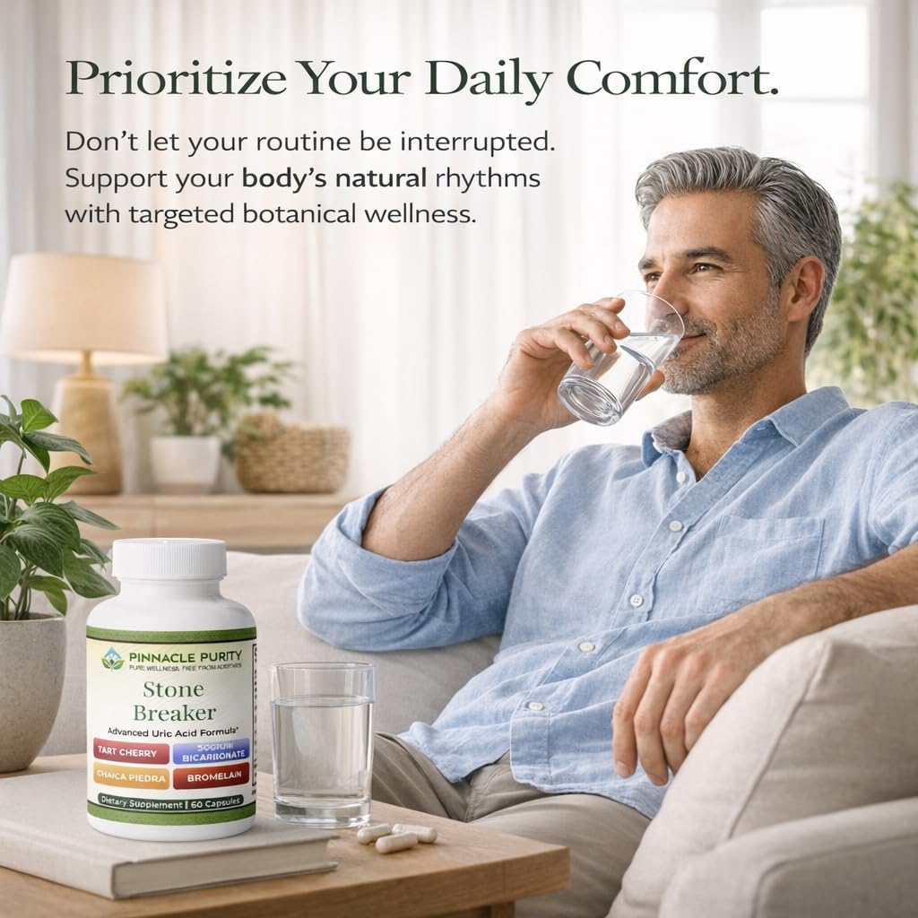 Pinnacle Purity Stone Breaker 60 Capsules, With Chanca Piedra, Tart Cherry & Bromelain – Supports Kidney & Liver Balance, Promotes Gentle Stone Management, Enhances Natural Cleansing Pathways, Non-GMO - TrustMedUSA