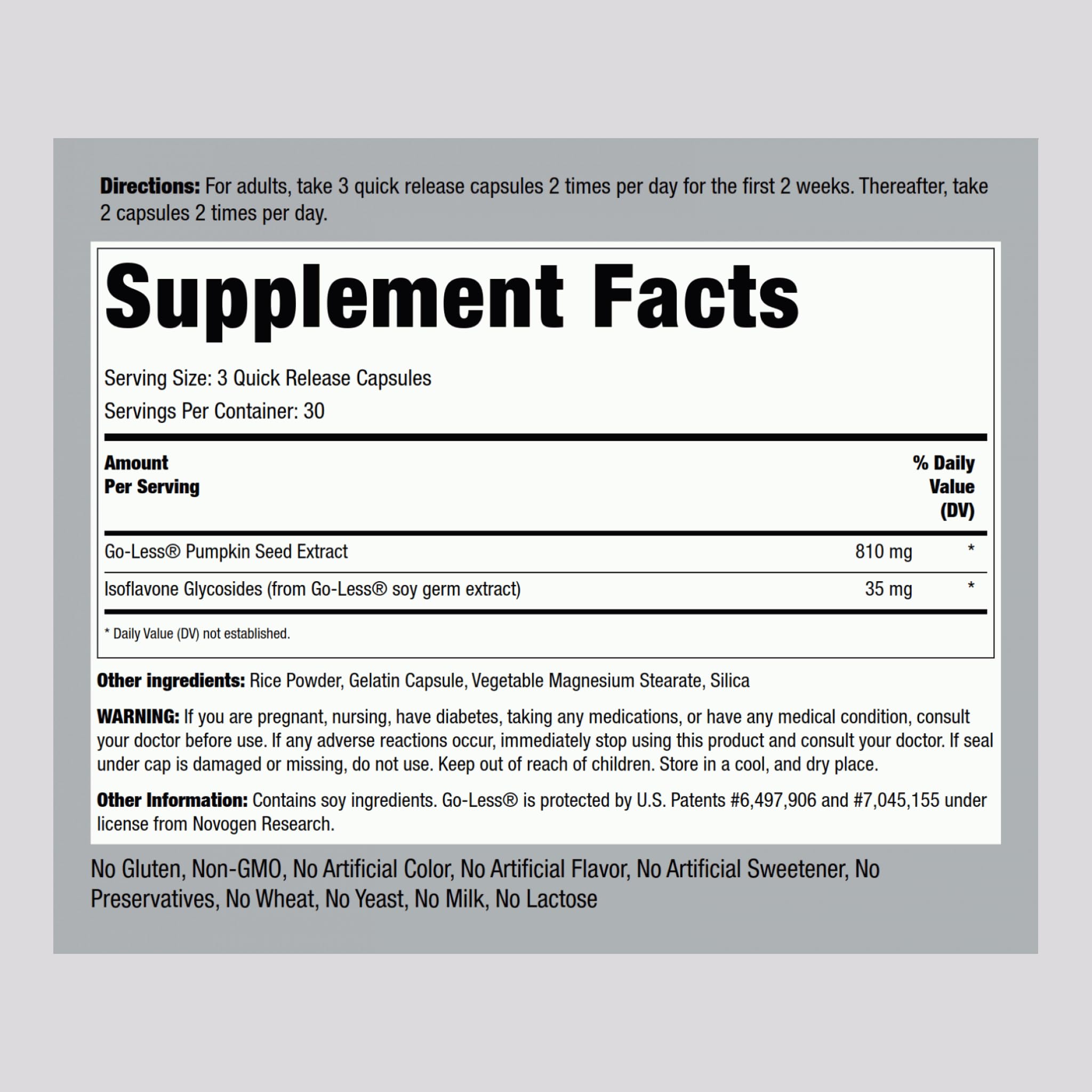 Piping Rock Bladder Control Pills for Women and Men | 90 Capsules | Maximum Strength Formula | Pumpkin Seed Extract | Non-GMO, Gluten Free Supplement - TrustMedUSA