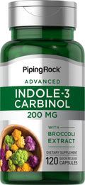 Piping Rock Indole 3 Carbinol | 200mg | 120 Capsules | I3C with Broccoli Extract | Non-GMO, Gluten Free Supplement - TrustMedUSA