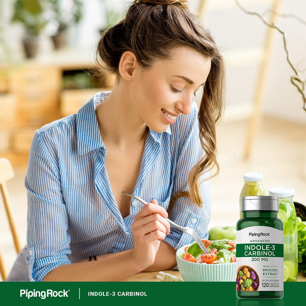 Piping Rock Indole 3 Carbinol | 200mg | 120 Capsules | I3C with Broccoli Extract | Non-GMO, Gluten Free Supplement - TrustMedUSA