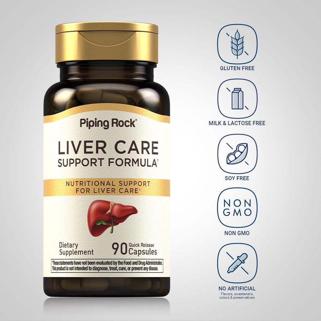 Piping Rock Liver Cleanse Complex | 90 Capsules | Liver Care Support Formula | Non-GMO, Gluten Free Supplement - TrustMedUSA