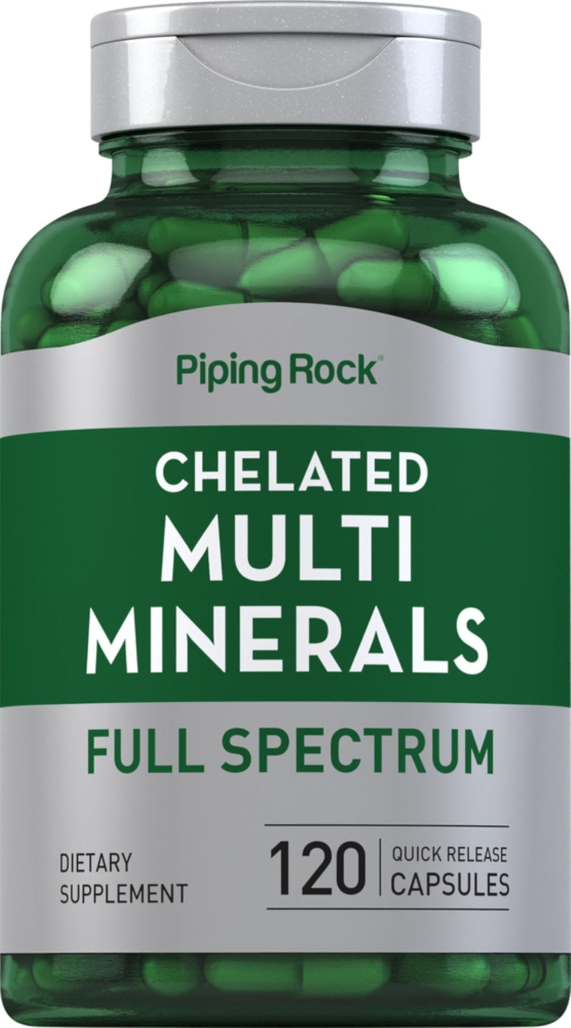 Piping Rock Mega Multi Mineral Chelated Supplement | 120 Capsules | for Men and Women | Iron Free | Non-GMO, Gluten Free - TrustMedUSA