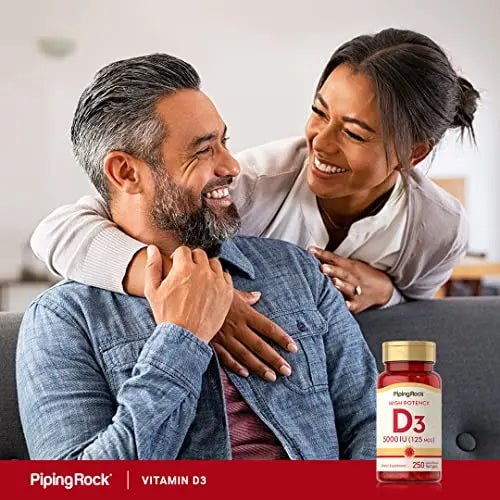 Piping Rock Vitamin D3 5000 IU | 250 Softgels | High Potency Supplement | Non-GMO - TrustMedUSA