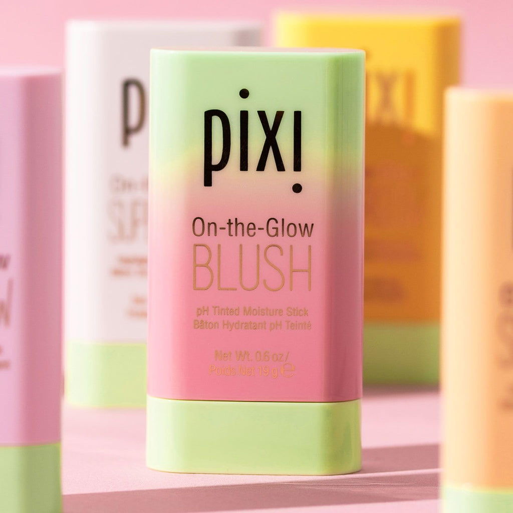 Pixi On-the-Glow Blush Stick in CheekTone, pH Reactive Hydrating Tinted Moisture Stick for Cheeks and Lips with Ginseng, Aloe Vera and Fruit Extracts, Twist-Up Design, Paraben-Free, 19g / 0.6 oz - TrustMedUSA