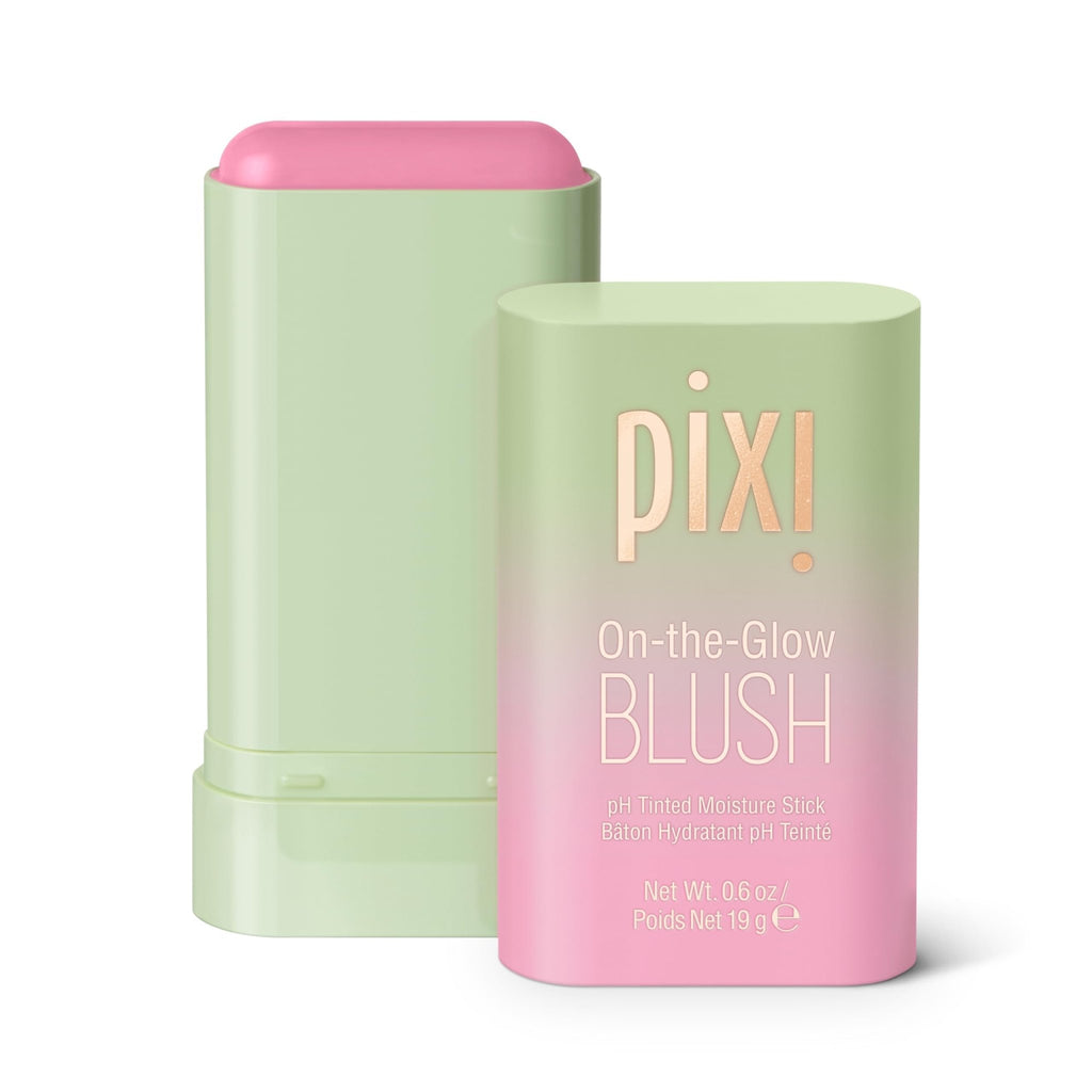 Pixi On-the-Glow Blush Stick in CheekTone, pH Reactive Hydrating Tinted Moisture Stick for Cheeks and Lips with Ginseng, Aloe Vera and Fruit Extracts, Twist-Up Design, Paraben-Free, 19g / 0.6 oz - TrustMedUSA