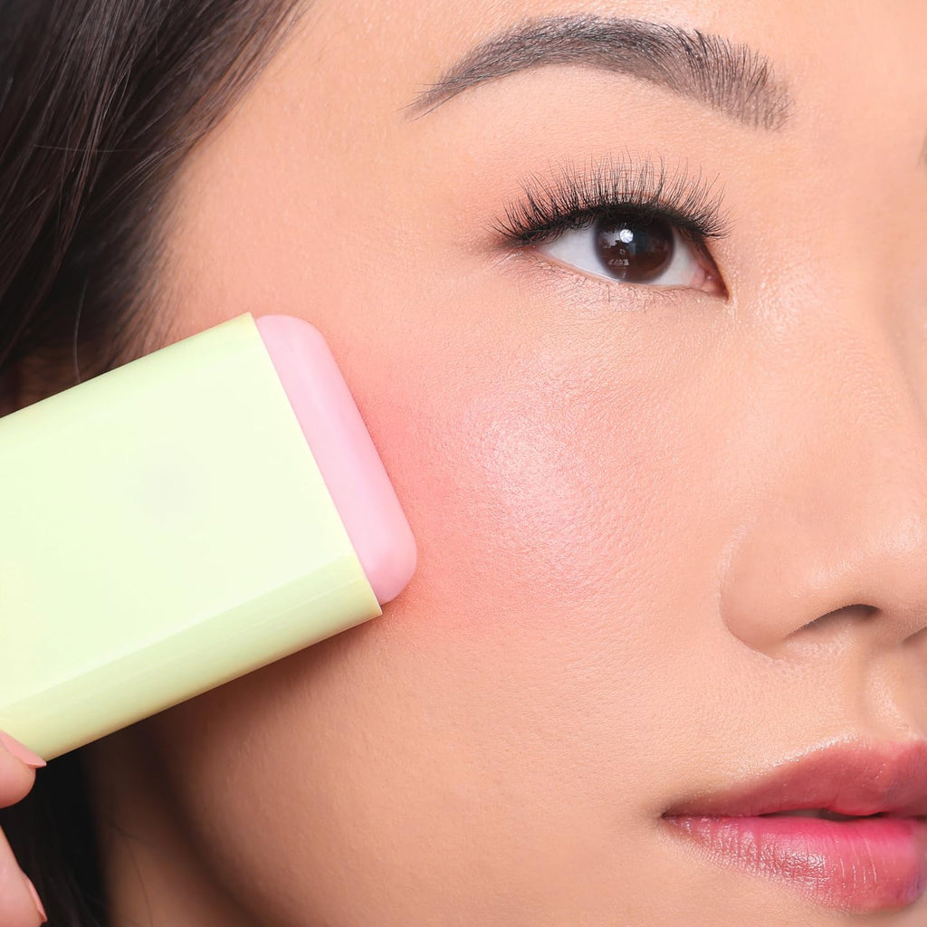 Pixi On-the-Glow Blush Stick in CheekTone, pH Reactive Hydrating Tinted Moisture Stick for Cheeks and Lips with Ginseng, Aloe Vera and Fruit Extracts, Twist-Up Design, Paraben-Free, 19g / 0.6 oz - TrustMedUSA