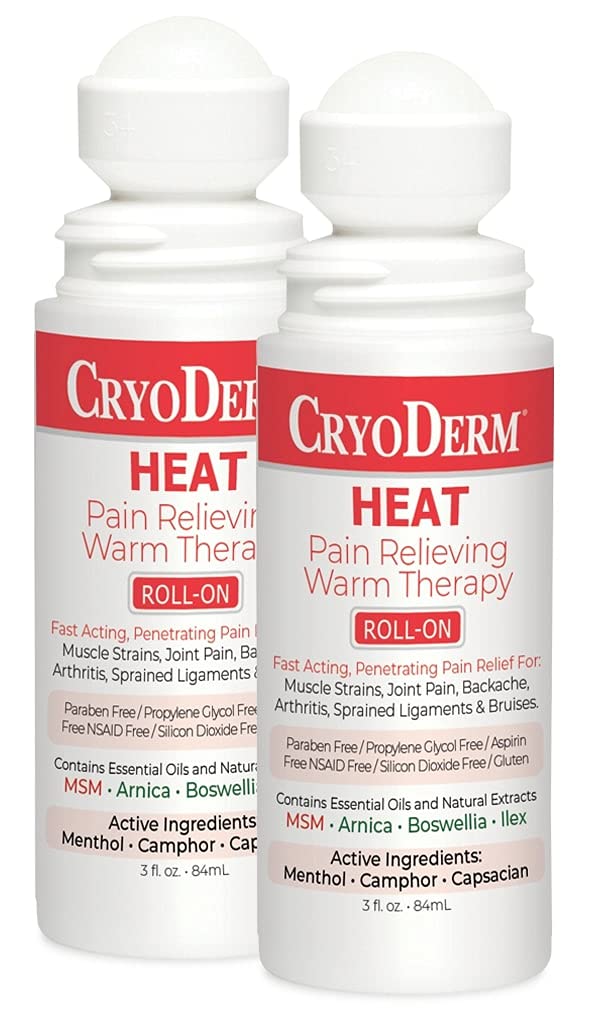 Pkg of 2 CryoDerm Heat Roll-On - TrustMedUSA