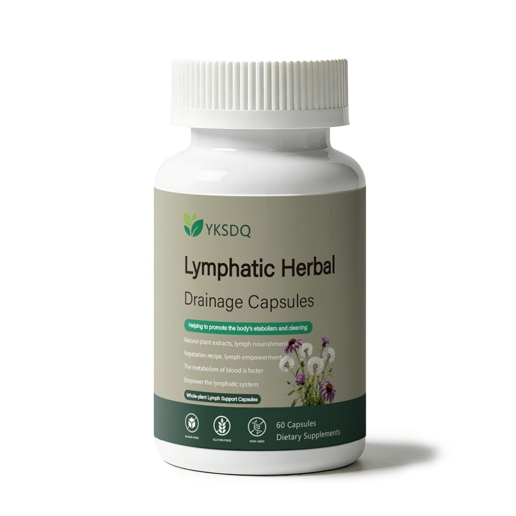 PKQLQ Lymph Drainage Capsules | Natural Detoxification Help Maintain the Healthy Fluid Balance of Both Women and Men, Promote Blood Virculation and Maintain Good Health. 60 Capsules (1) - Maple Wellness Supplements