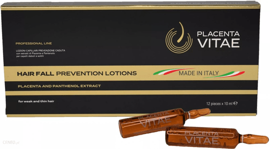 PLACENTA VITAE 12x10ml Ampoule Against Hair Loss For Hair Growth Treatment Italy - TrustMedUSA