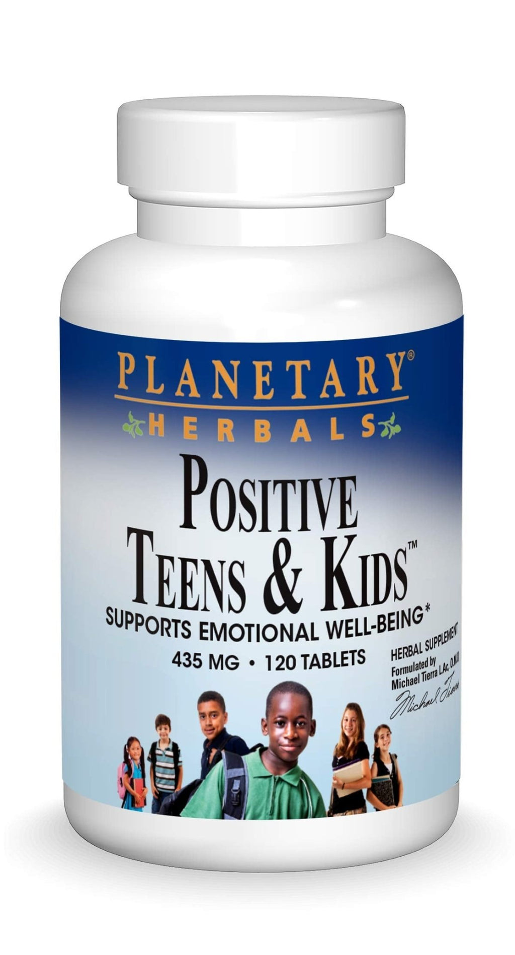 Planetary Herbals Positive Teens & Kids 435mg, Supports Emotional Well-Being,120 Tablets - TrustMedUSA