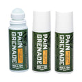 Plant Powered Roll-On Gel by Pain Grenade - Cooling and Warming Gel with Arnica, Menthol, Camphor, Glucosamine, and Other All Natural Botanicals - 3 - Pack - TrustMedUSA