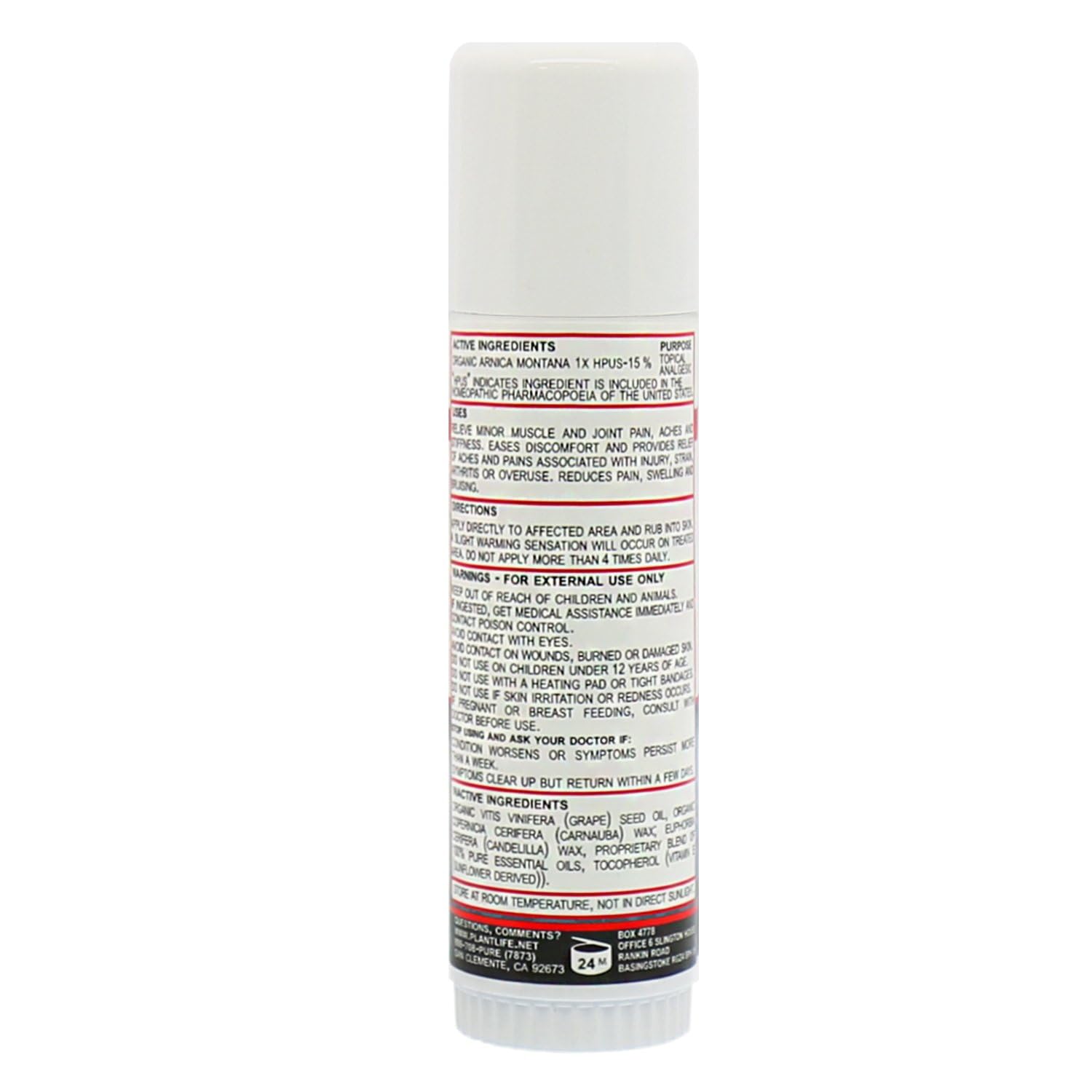 Plantlife Arnica Relieve Balm - Made with Arnica and 100% Pure Essential Oils - Relieve Products are a Homeopathic Solution for Everyday Use - Works Quickly and Effectively - Made in California - TrustMedUSA