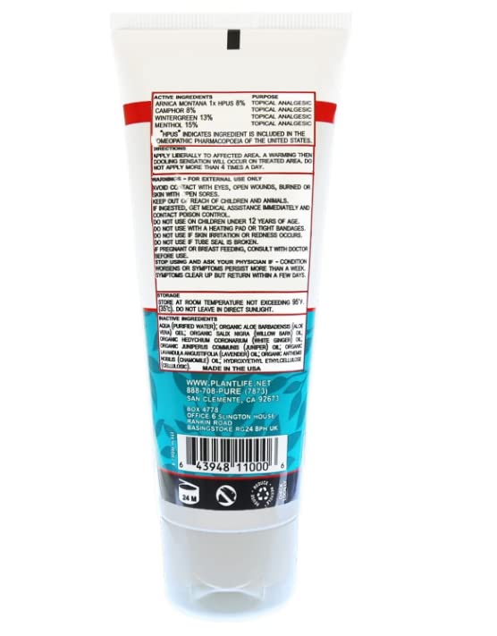 Plantlife Arnica Relieve Gel - Made with Arnica and 100% Pure Essential Oils - Relieve Products are a Homeopathic Solution for Everyday Use - Works Quickly and Effectively - Made in California - TrustMedUSA