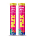 PLIX Glowy Skin 500mg Glutathione Supplement with Hyaluronic Acid, Vitamin C, E & Berries | 30 Effervescent Tablets, Strawberry Flavor - TrustMedUSA