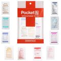 Pocket RX Mini Travel Medicine Kit – TSA-Approved First Aid Pouch with 10 Essential OTC Medications for Headache, Pain, Allergy, Upset Stomach & More – Compact, USA Made (17 Tablets) - Maple Wellness Supplements