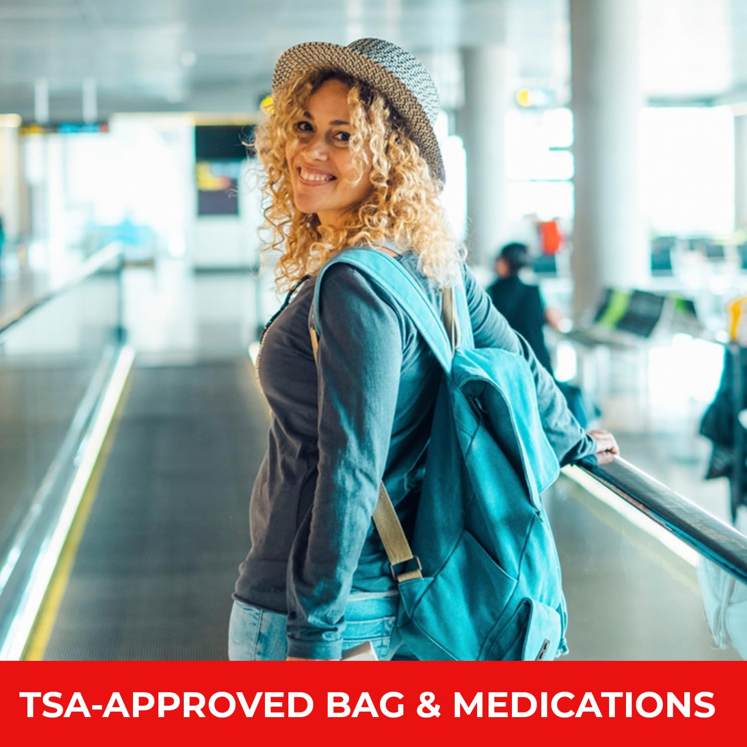 Pocket RX Mini Travel Medicine Kit – TSA-Approved First Aid Pouch with 10 Essential OTC Medications for Headache, Pain, Allergy, Upset Stomach & More – Compact, USA Made (17 Tablets) - Maple Wellness Supplements