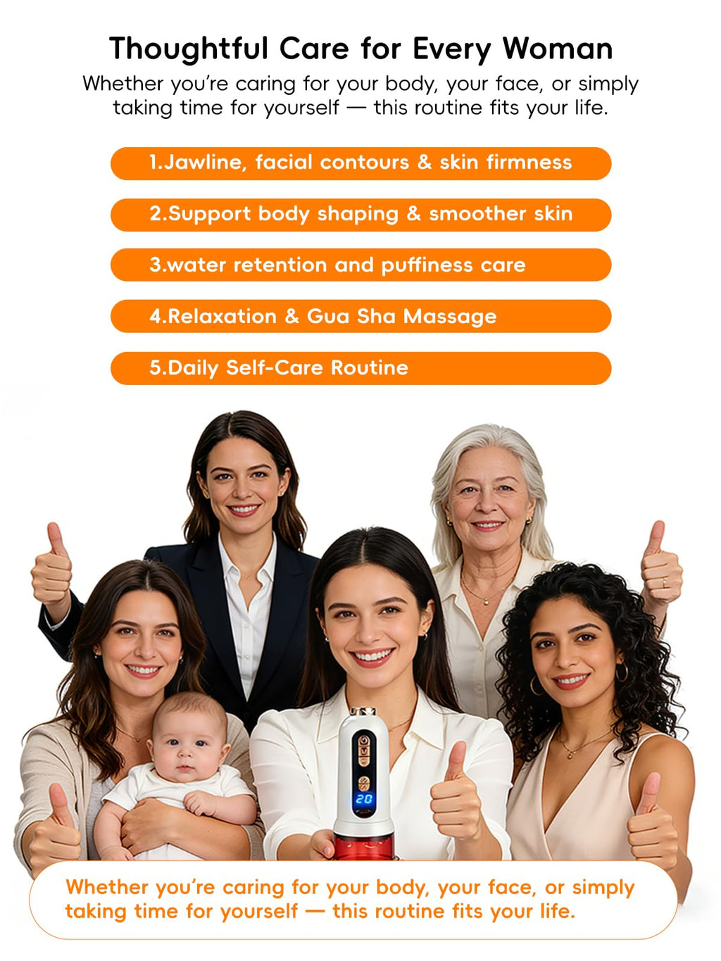 Poeruo 5-in-1 Body Sculpting Machine – Gua Sha & Cupping Vacuum Massage Device, Lymphatic Drainage Massage, Anti-Cellulite Tool & Skin Firming Care for Face, Belly, Arms, Legs, Waist & Love Handles - Maple Wellness Supplements