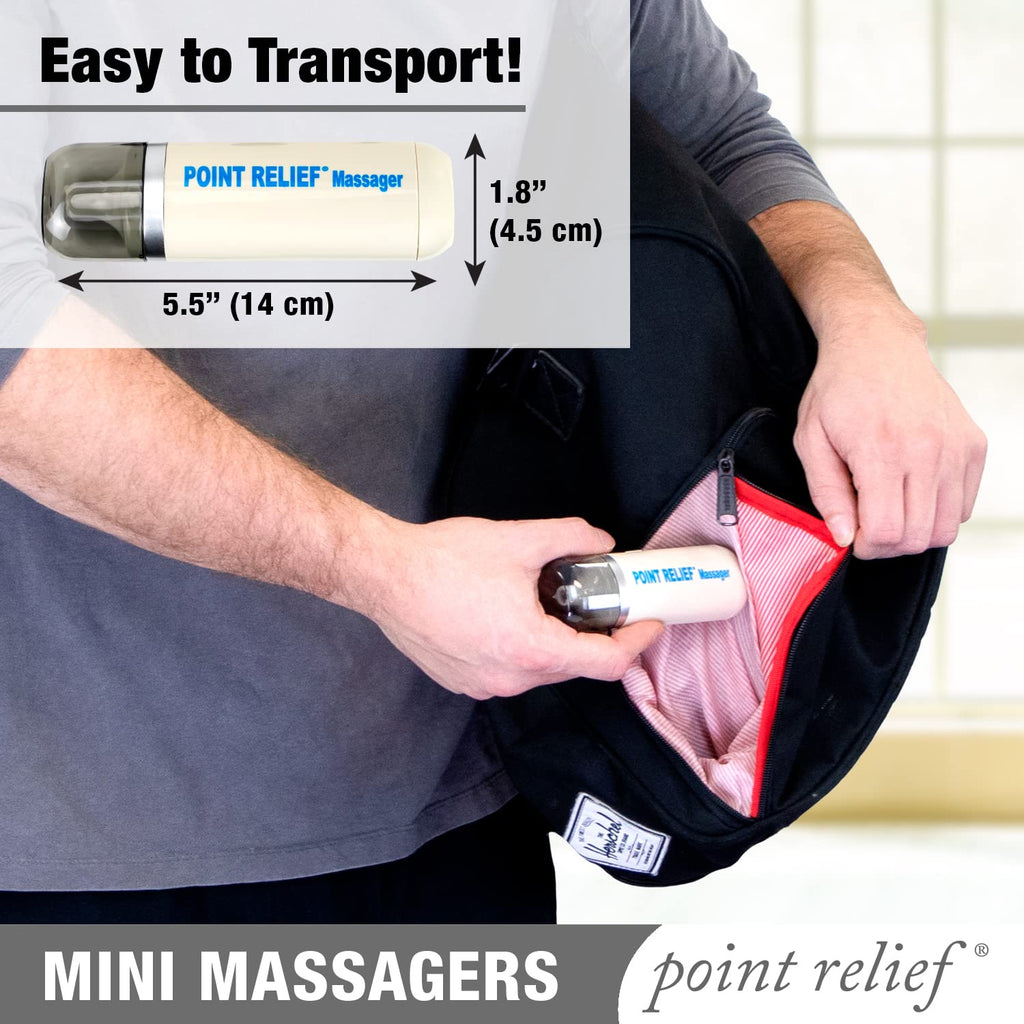 Point Relief 14-1050 Mini Massager for Handheld Targeted Massage Therapy Relieve Muscle Pain - TrustMedUSA