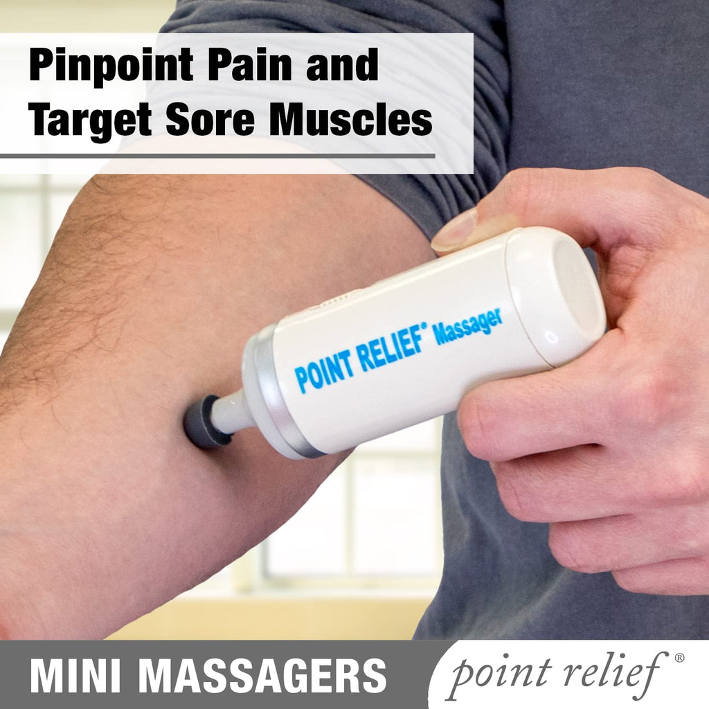 Point Relief 14-1050 Mini Massager for Handheld Targeted Massage Therapy Relieve Muscle Pain - TrustMedUSA
