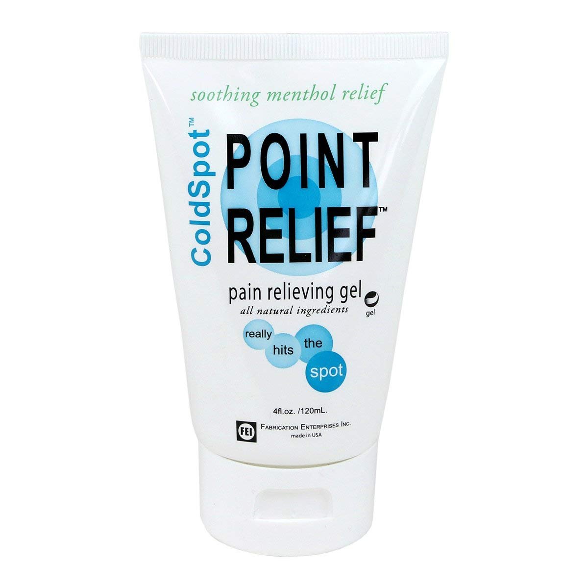 Point Relief ColdSpot Topical Pain Relief, 12% - 0.06% Strength Capsaicin/Menthol Topical Gel 4 oz, 11-0730-1 - Sold by: Pack of One - TrustMedUSA