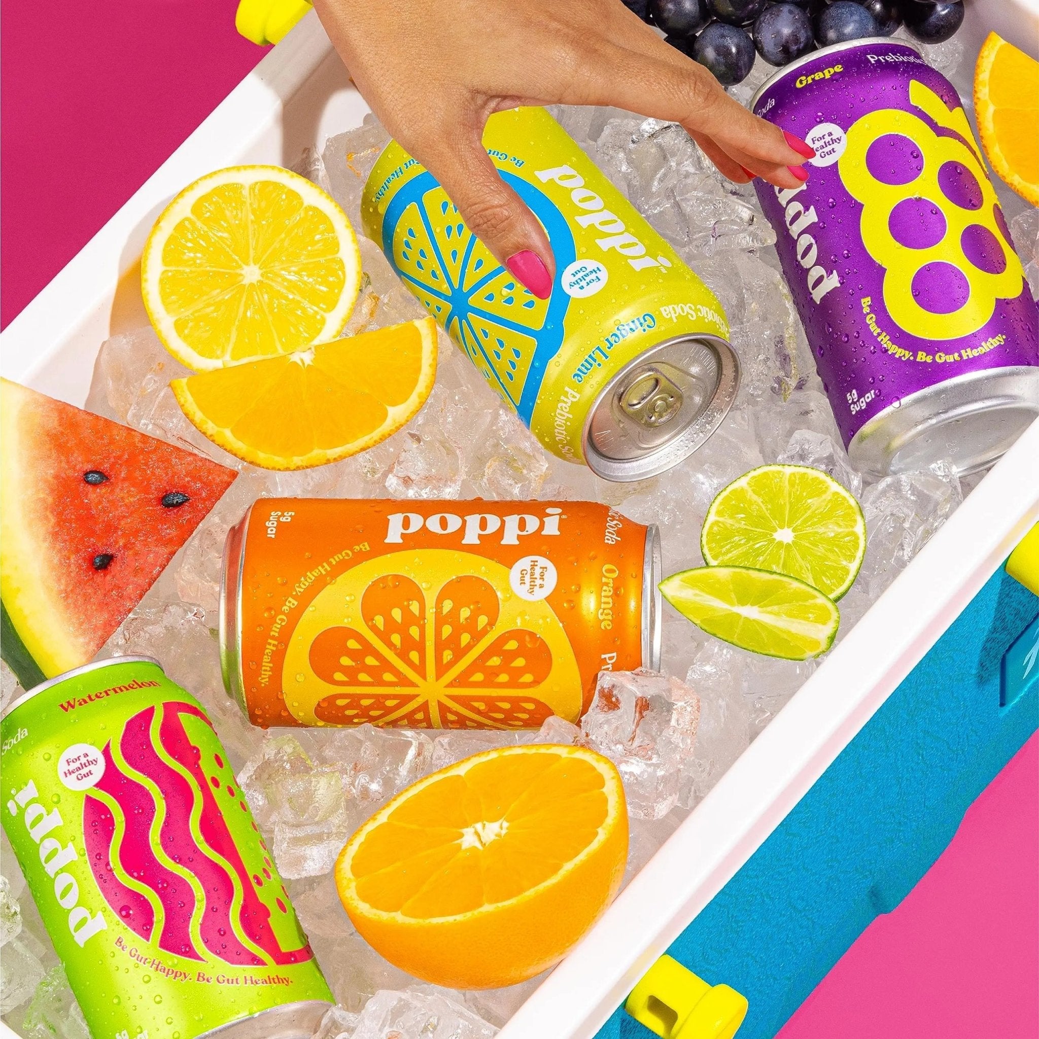POPPI Sparkling Prebiotic Soda, Beverages w/Apple Cider Vinegar, Seltzer Water & Juice - TrustMedUSA
