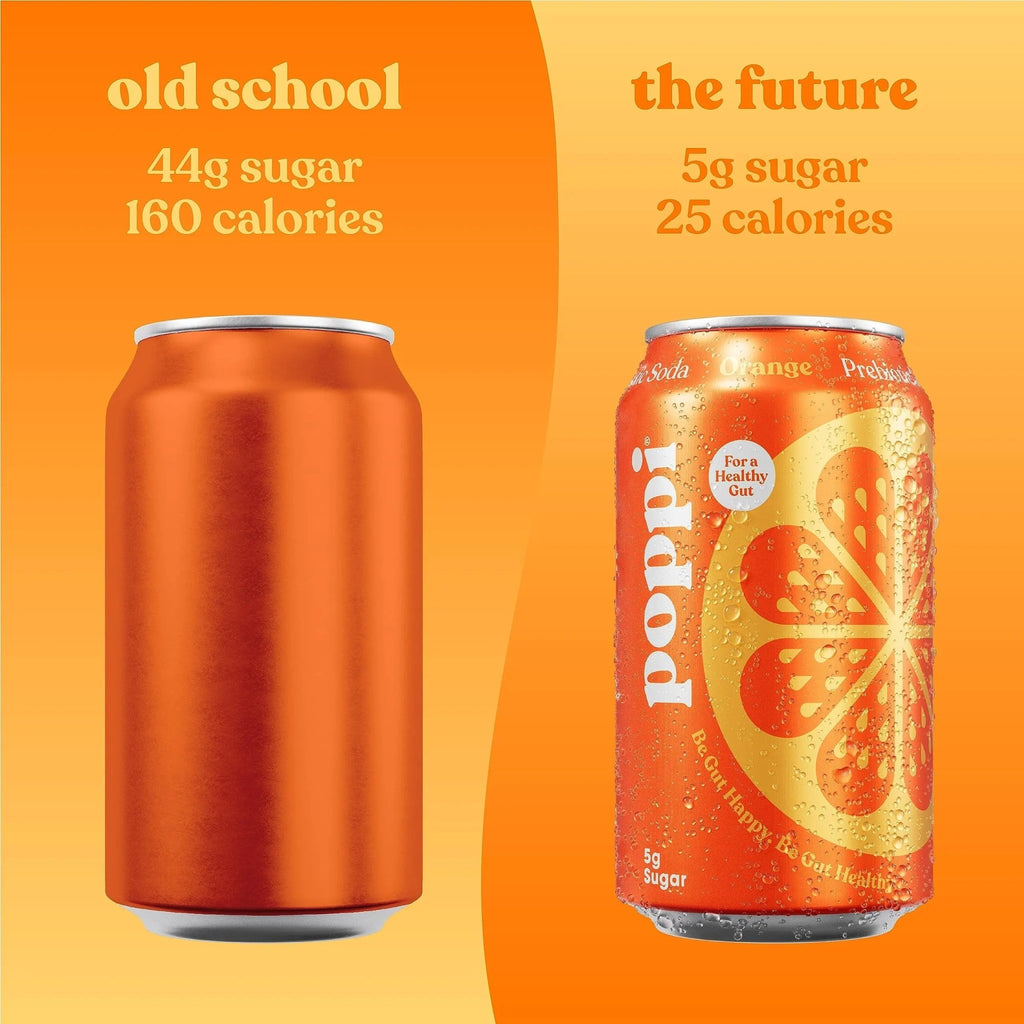 POPPI Sparkling Prebiotic Soda, Beverages w/Apple Cider Vinegar, Seltzer Water & Juice - TrustMedUSA