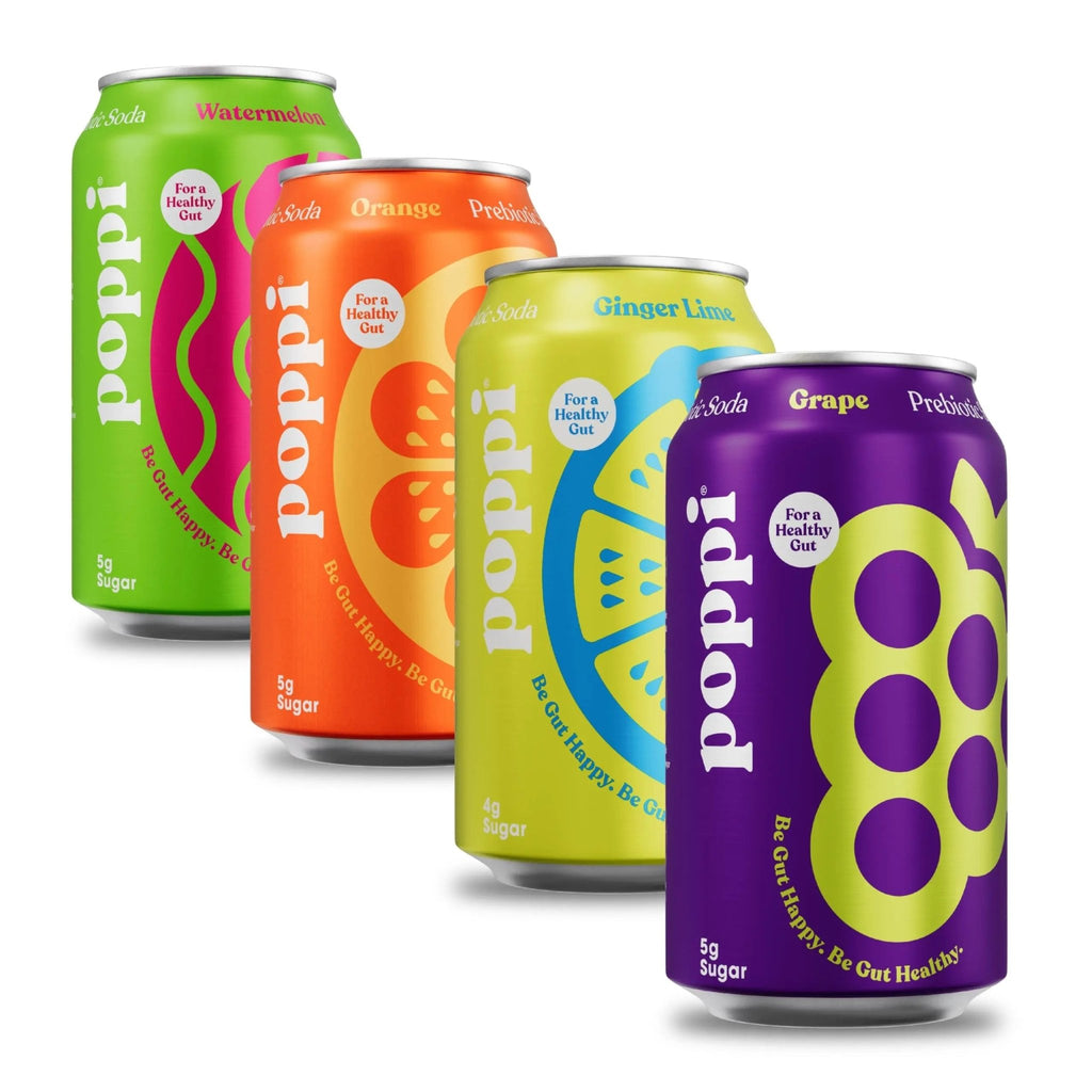 POPPI Sparkling Prebiotic Soda, Beverages w/Apple Cider Vinegar, Seltzer Water & Juice - TrustMedUSA