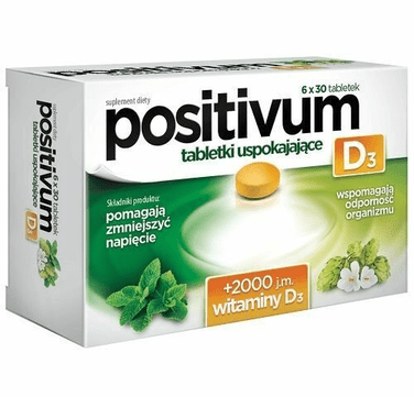 POSITIVUM D3 180 tab. Sedative Pills Immunity Nervousness And Tiredness - TrustMedUSA