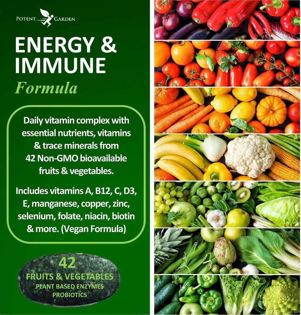 Potent Garden Daily Nutrition Bundle – Superfood Greens + Multivitamin - TrustMedUSA