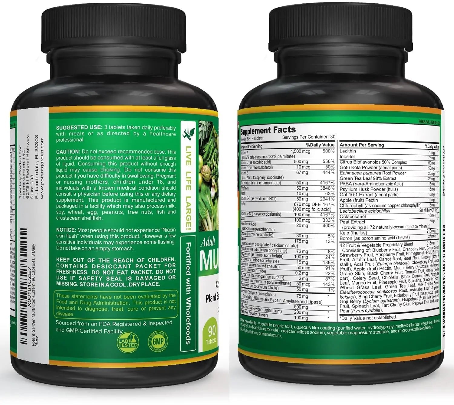 Potent Garden Daily Nutrition Bundle – Superfood Greens + Multivitamin - TrustMedUSA