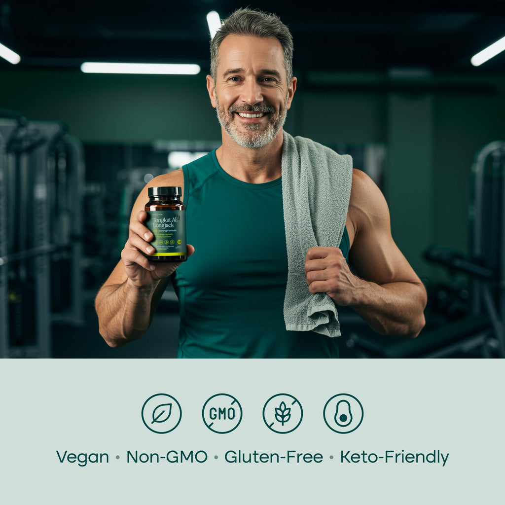 Potent Longjack - Tongkat Ali & Fadogia Agrestis Supplement for Men & Womens Energy, T Support, Lean Muscle Growth & Recovery, Hormonal Balance, Pre-Workout with Vegan NAC Liver Detox & Cleanse - TrustMedUSA