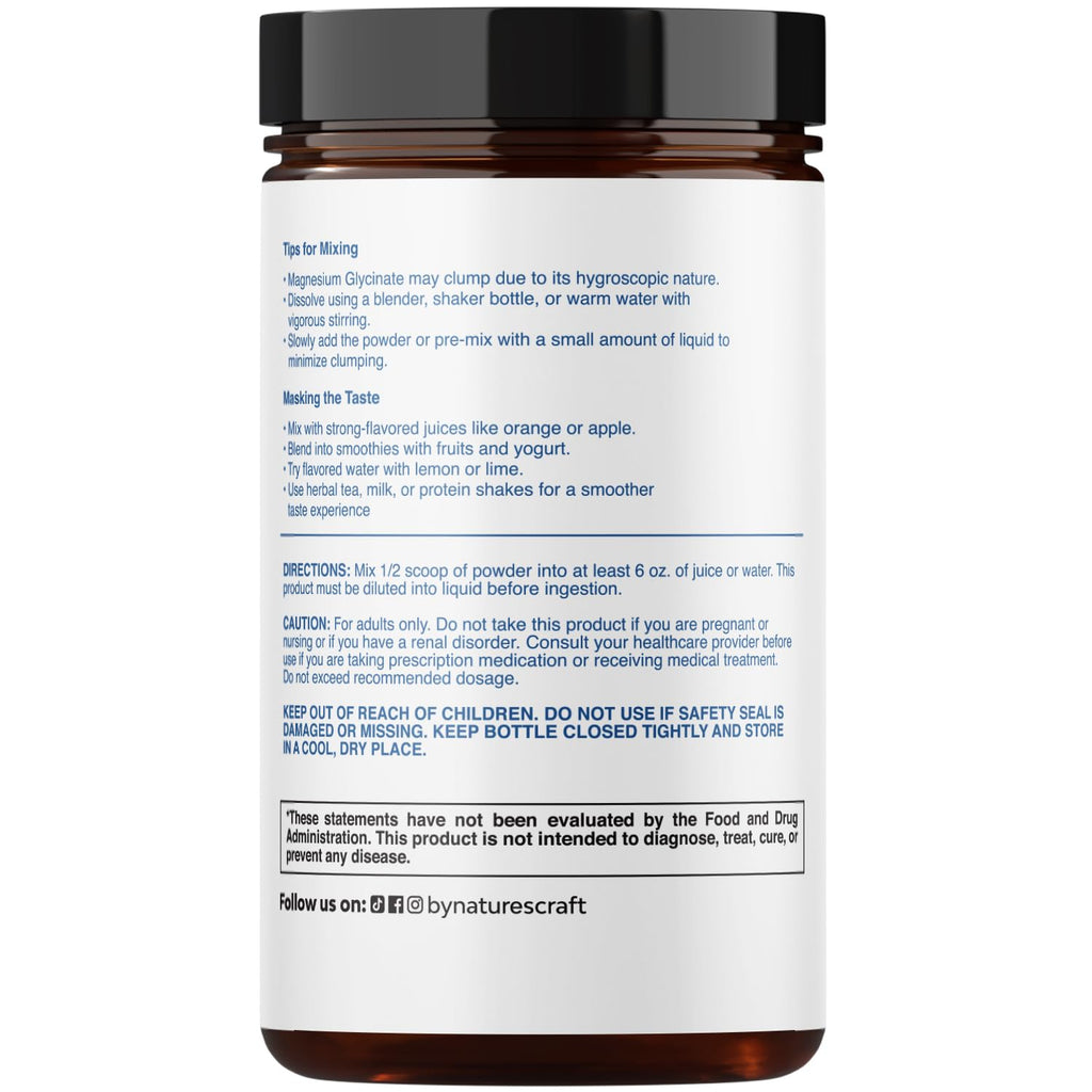 Potent Magnesium Glycinate Powder 400mg - Calm Magnesium Powder Bulk for Muscle Relax, Calm & Sleep Support for Adults - Glycinate Mag Soothe Vegan & Non-GMO Supplement - 1 Pack - TrustMedUSA