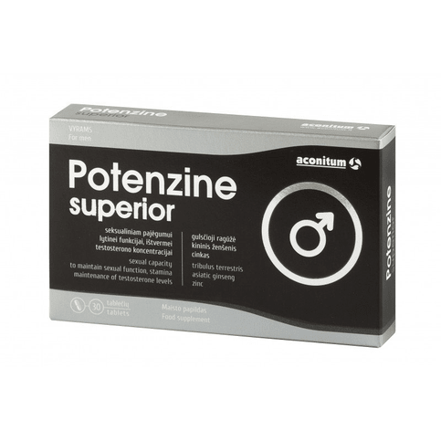 POTENZINE SUPERIOR 30 Tablets Sexual Ability Function Testosterone Concentration - TrustMedUSA