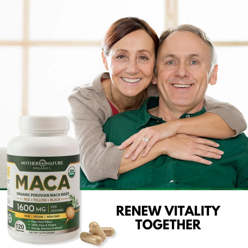Powerful Maca Blend for Men – Black, Red & Yellow Maca Capsules | Supports Energy, Stamina & Endurance | Promotes Hormonal Balance & Vitality - TrustMedUSA